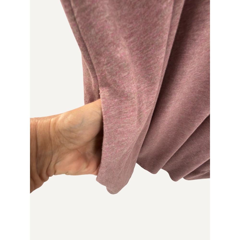 Pure Jill XL Pima Cotton Tencel Tunic Mauve V Neck Boho Minimalist Cottagecore - Picture 6 of 10